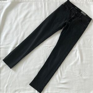 Ag Adriano Goldschmied Black Straight Leg The Tellis Modern Slim Jeans 28